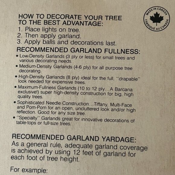 NEW Vintage 90s Barcana Icicles Garland Tinsel Gold Christmas Tree Decor New - Picture 6 of 8